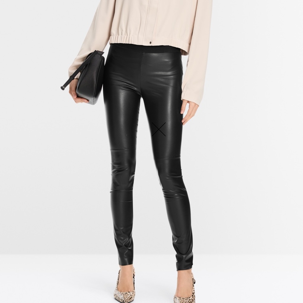 Marc Cain Black Faux leather Leggings N1 / US 2